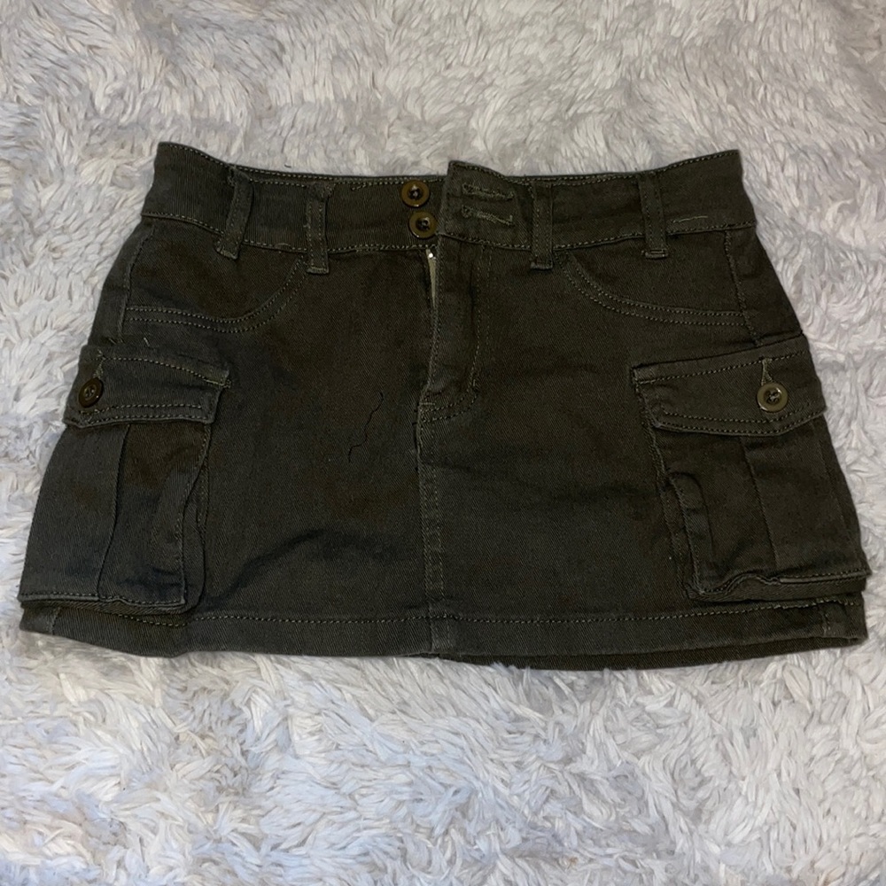 Cargo mini skirt